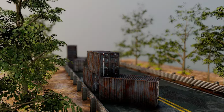 Realistic Road 3D Model Collection 3D model_29