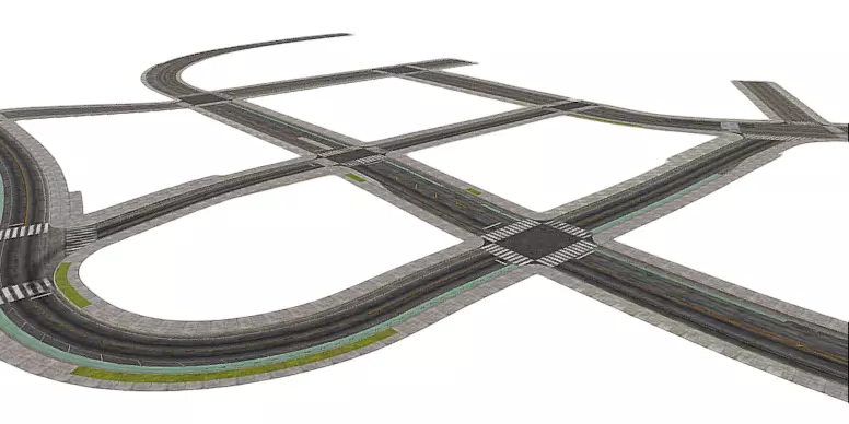 Realistic Road 3D Model Collection 3D model_23