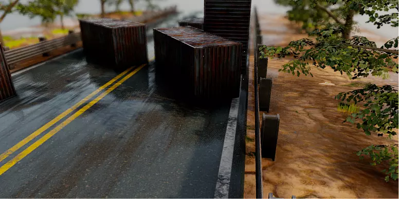 Realistic Road 3D Model Collection 3D model_26