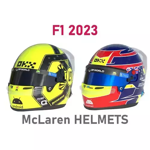 F1 McLaren Helmets 2023