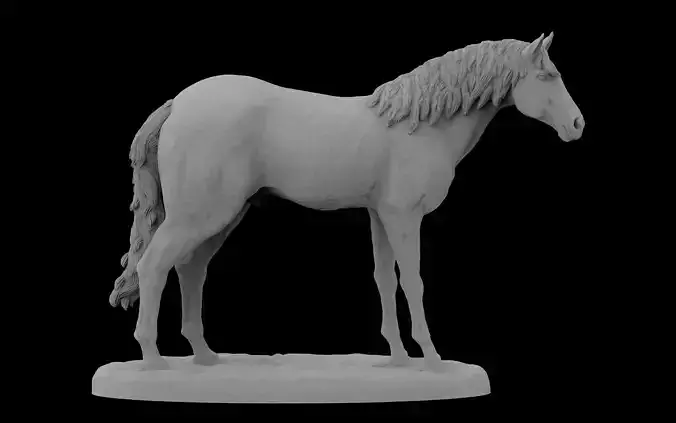 Wild horse 3d model 