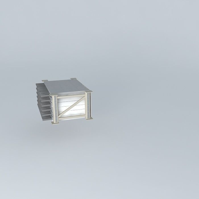 Hall A SBS HCAL Frame Free 3D model_2