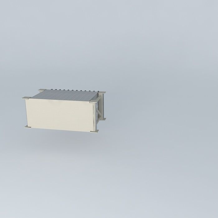 Hall A SBS HCAL Frame Free 3D model_1