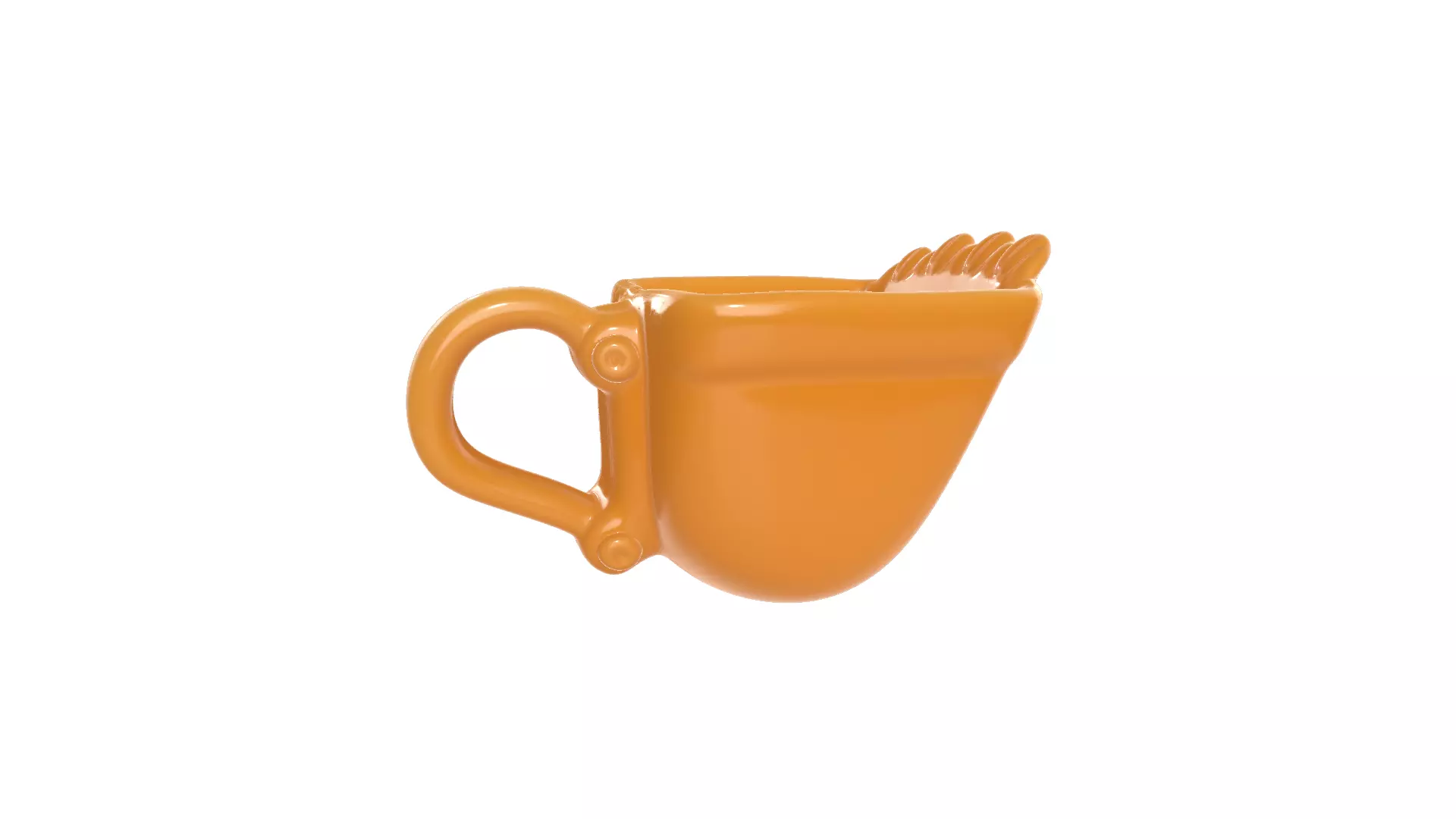 Innovative Cup with Built-in Fork Unique Kitchen Gadget 3D print model_2