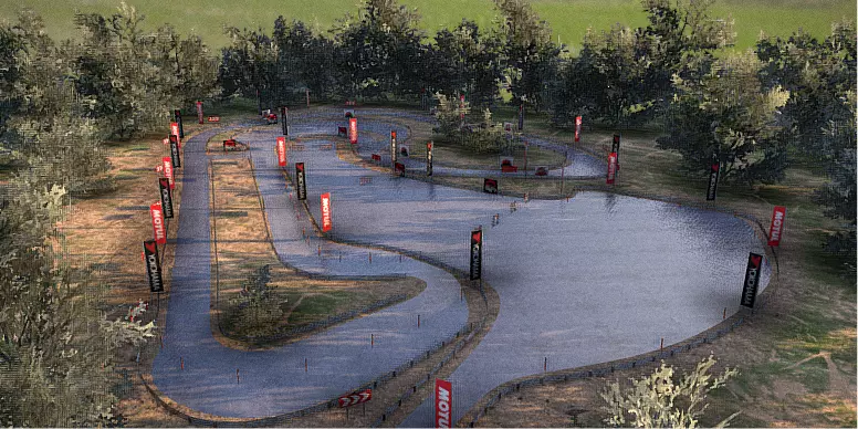 Realistic Drift Road 3D Model 3D model_7