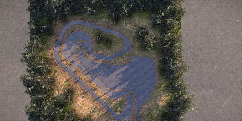 Realistic Drift Road 3D Model 3D model_9