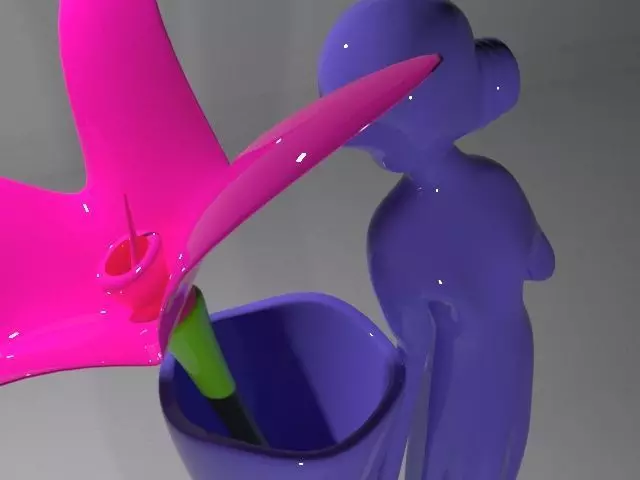 Flower Vase Low-poly 3D model_6