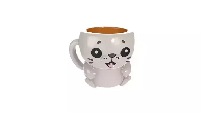 Adorable Seal-Shaped Coffee Mug Cute Animal Cup