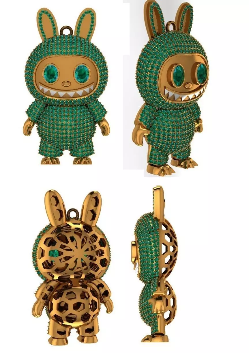 This is a Toy named as Labubu Pendant stl model 3D print model