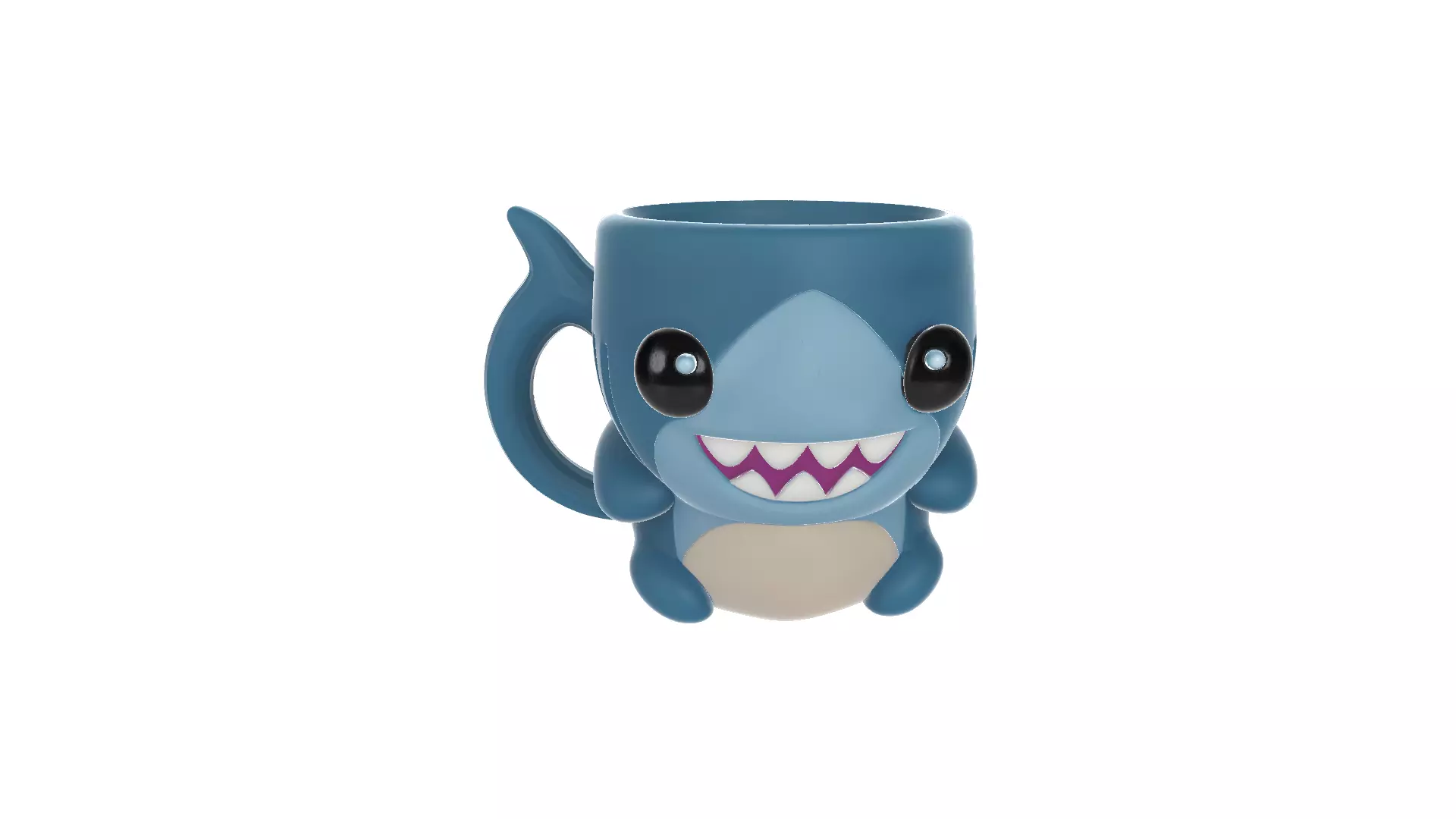 Cute Shark Mug Fun and Playful Ocean Cup 3D print model_0