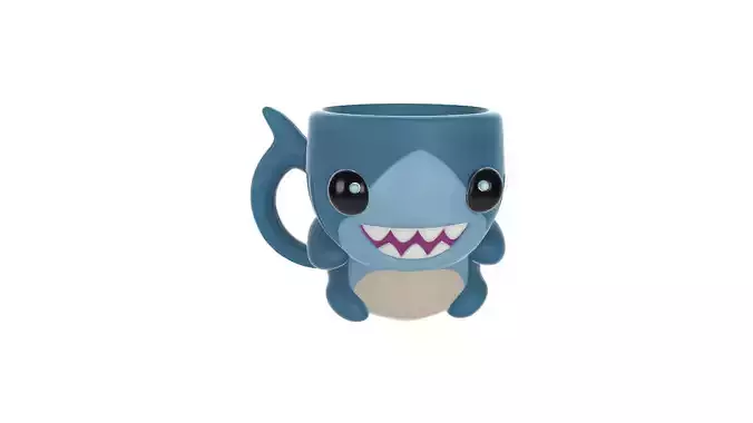 Cute Shark Mug Fun and Playful Ocean Cup 3D print model