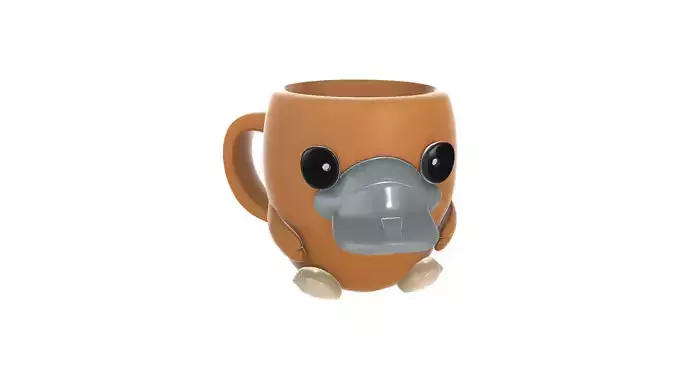 Cute Platypus Mug Adorable Animal Cup Design 3D print model