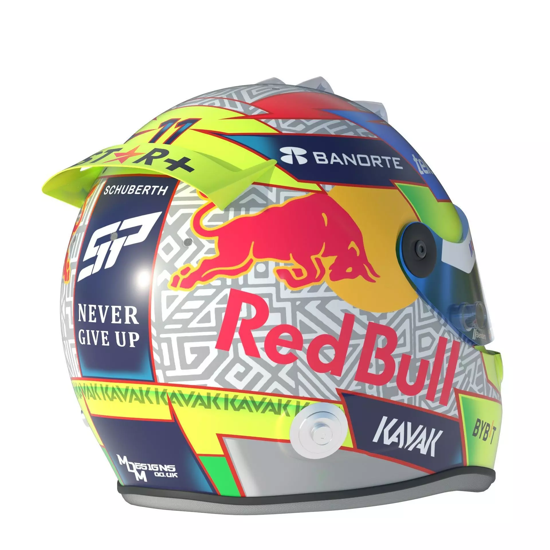 F1 Red Bull Helmets 2023 3D model_6