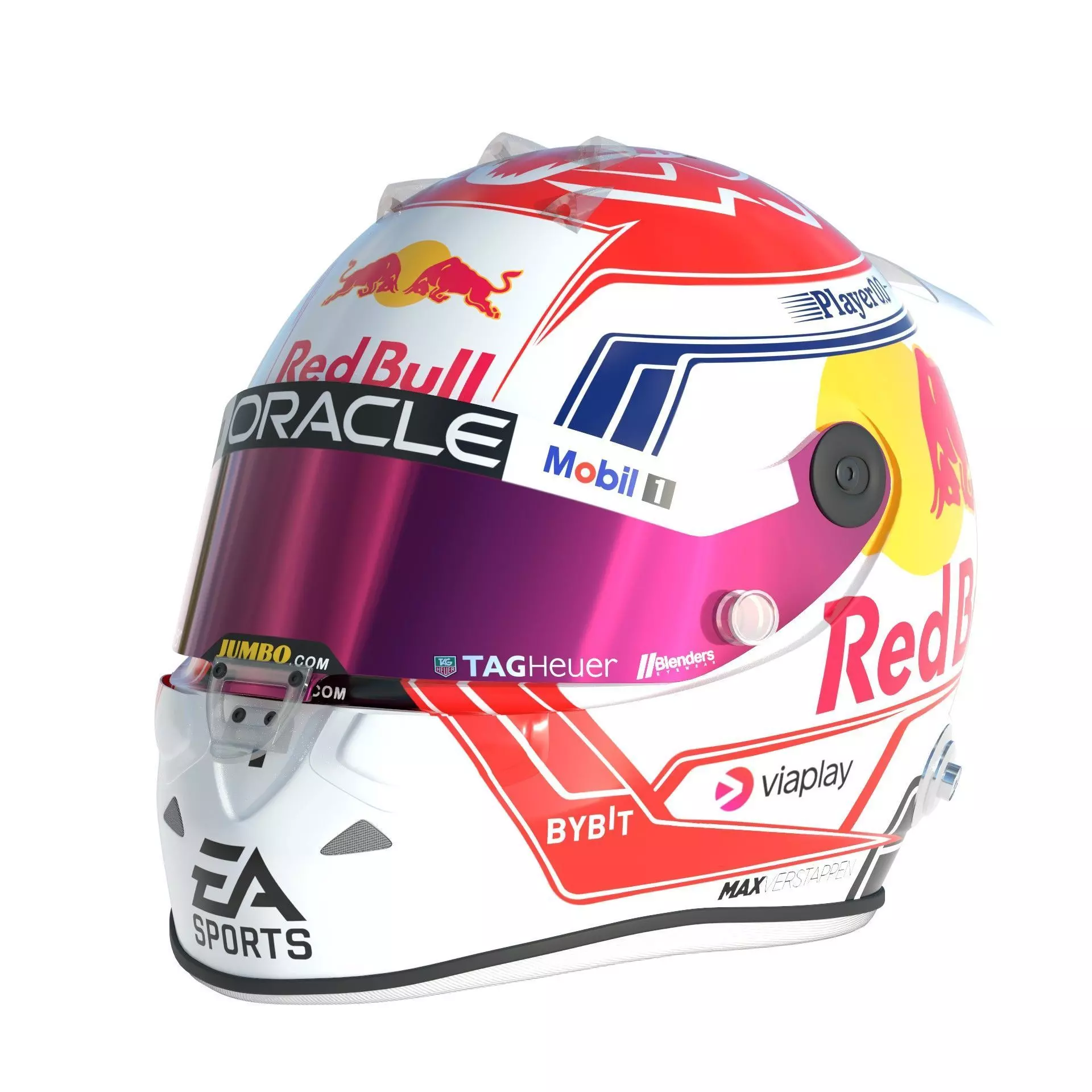 F1 Red Bull Helmets 2023 3D model_20