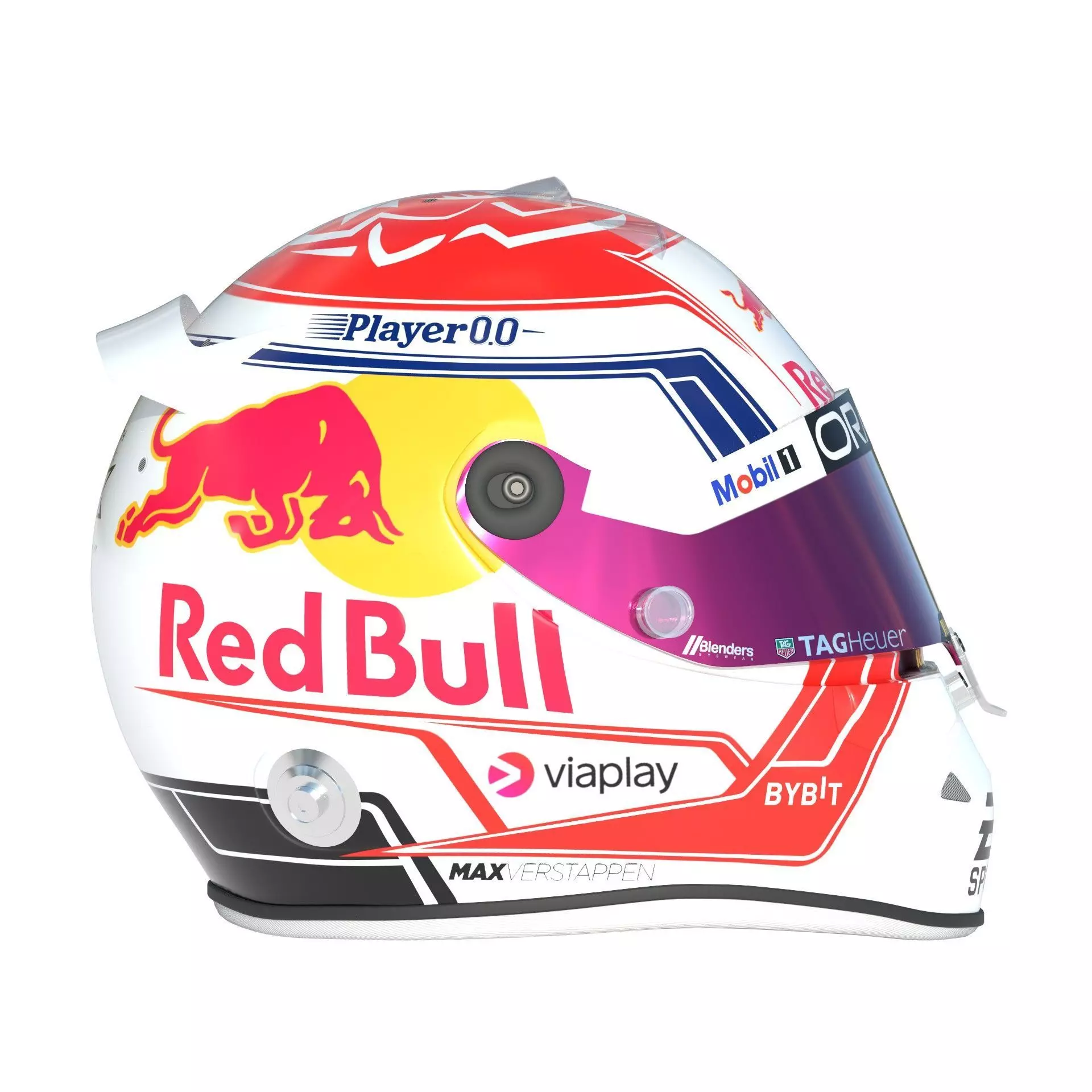 F1 Red Bull Helmets 2023 3D model_25