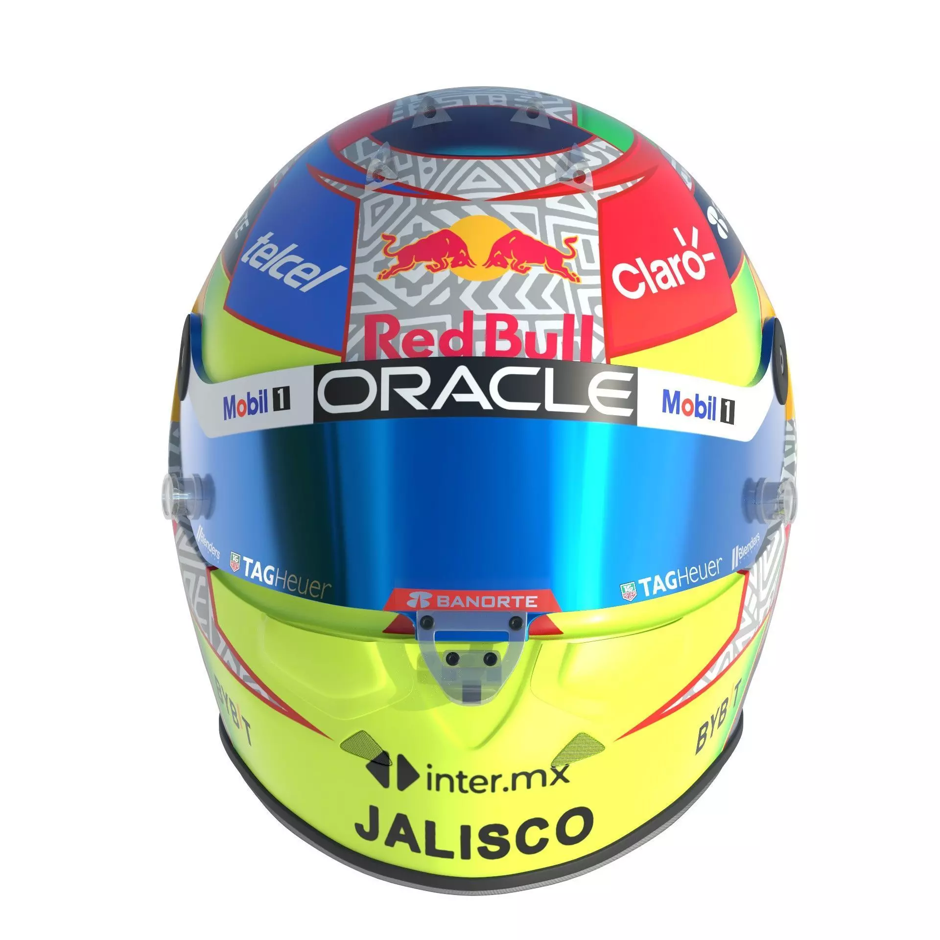 F1 Red Bull Helmets 2023 3D model_1