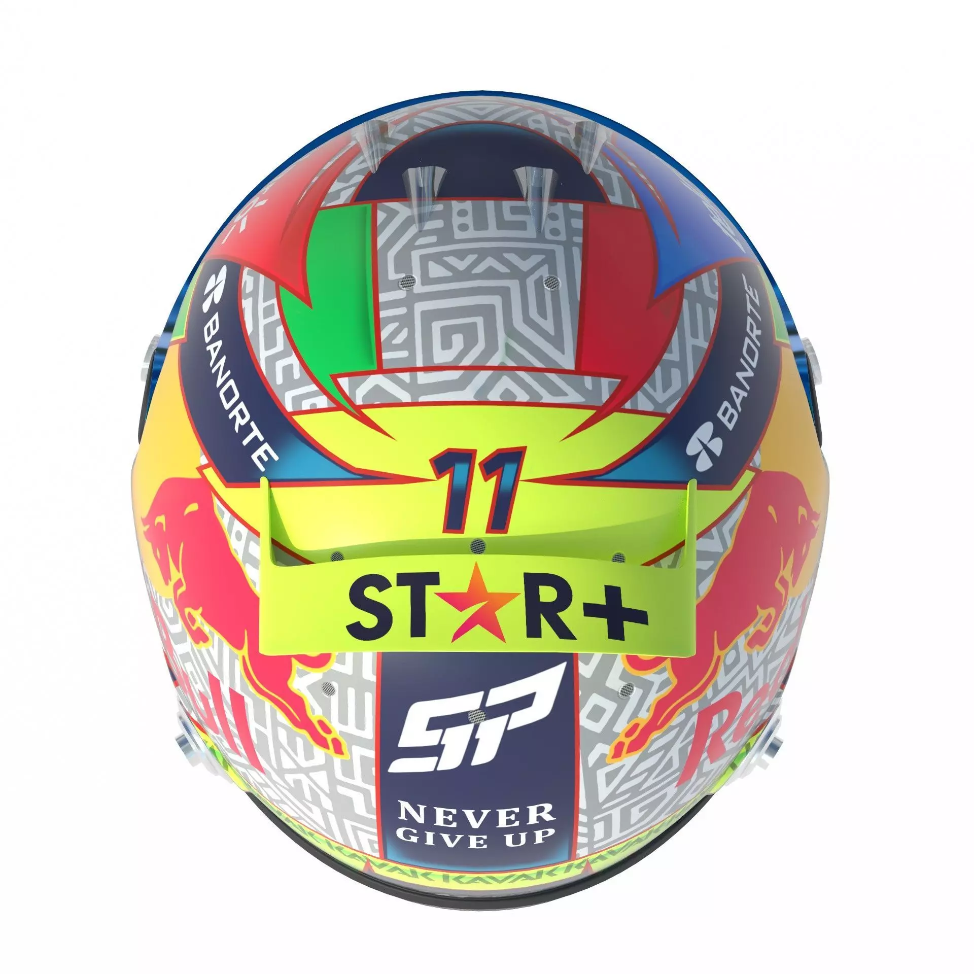 F1 Red Bull Helmets 2023 3D model_10
