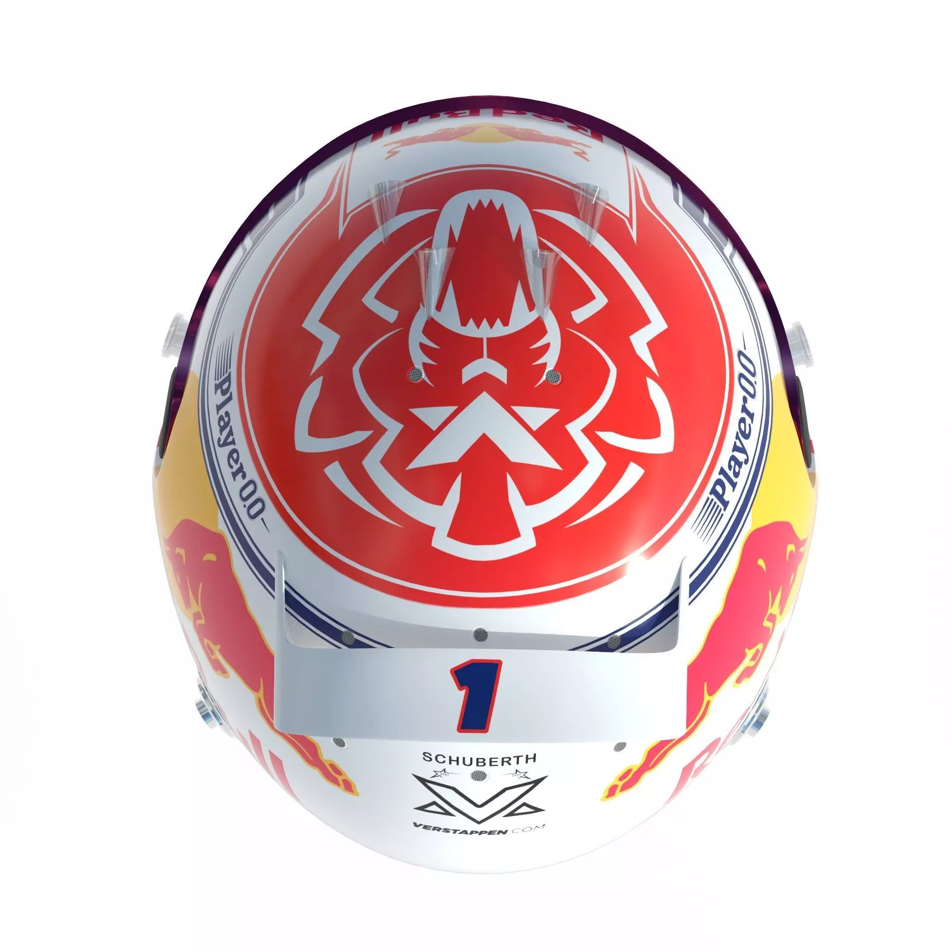 F1 Red Bull Helmets 2023 3D model_30