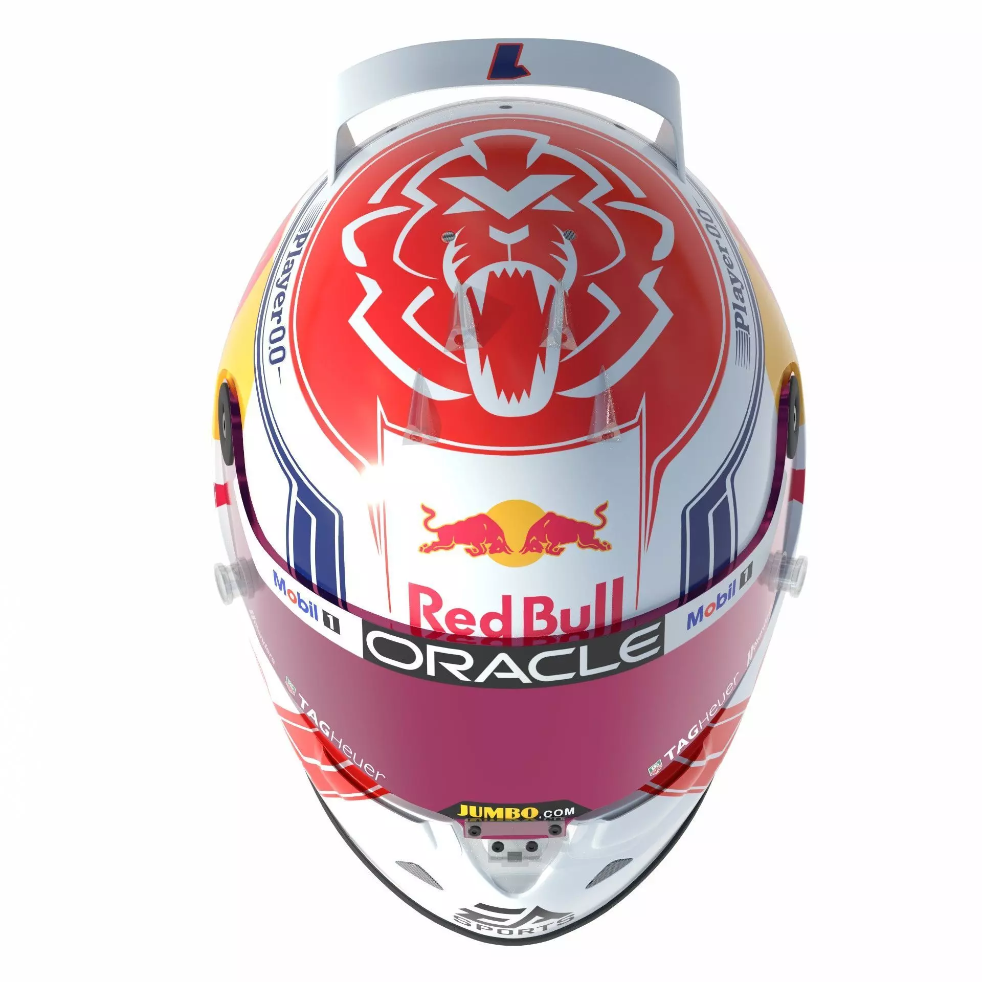 F1 Red Bull Helmets 2023 3D model_28