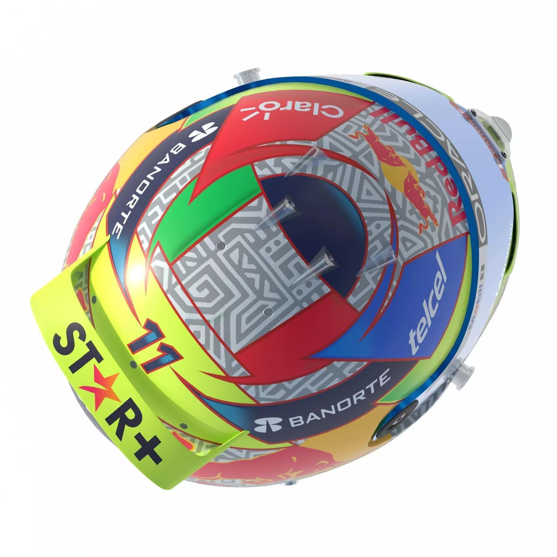 F1 Red Bull Helmets 2023 3D model_11