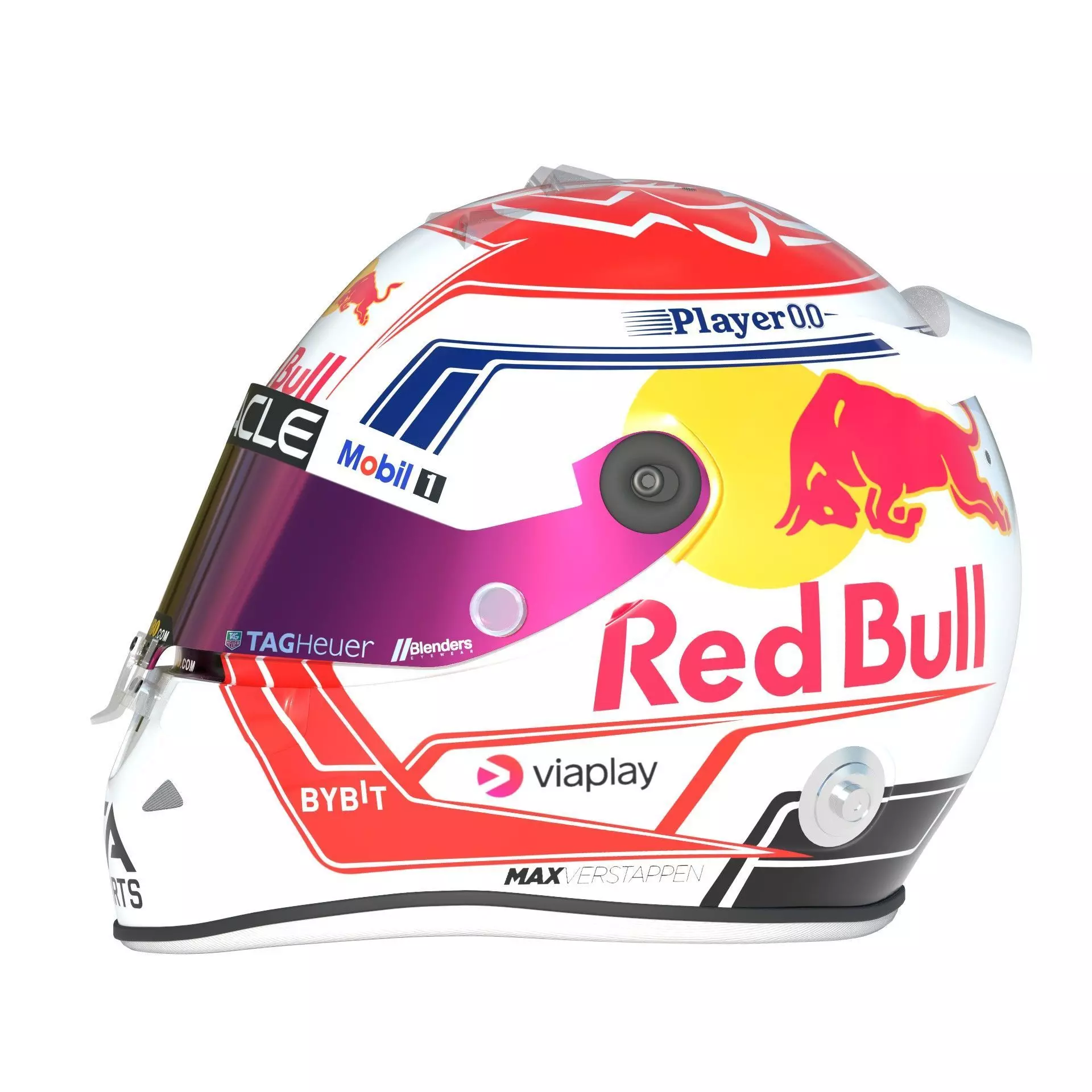 F1 Red Bull Helmets 2023 3D model_21