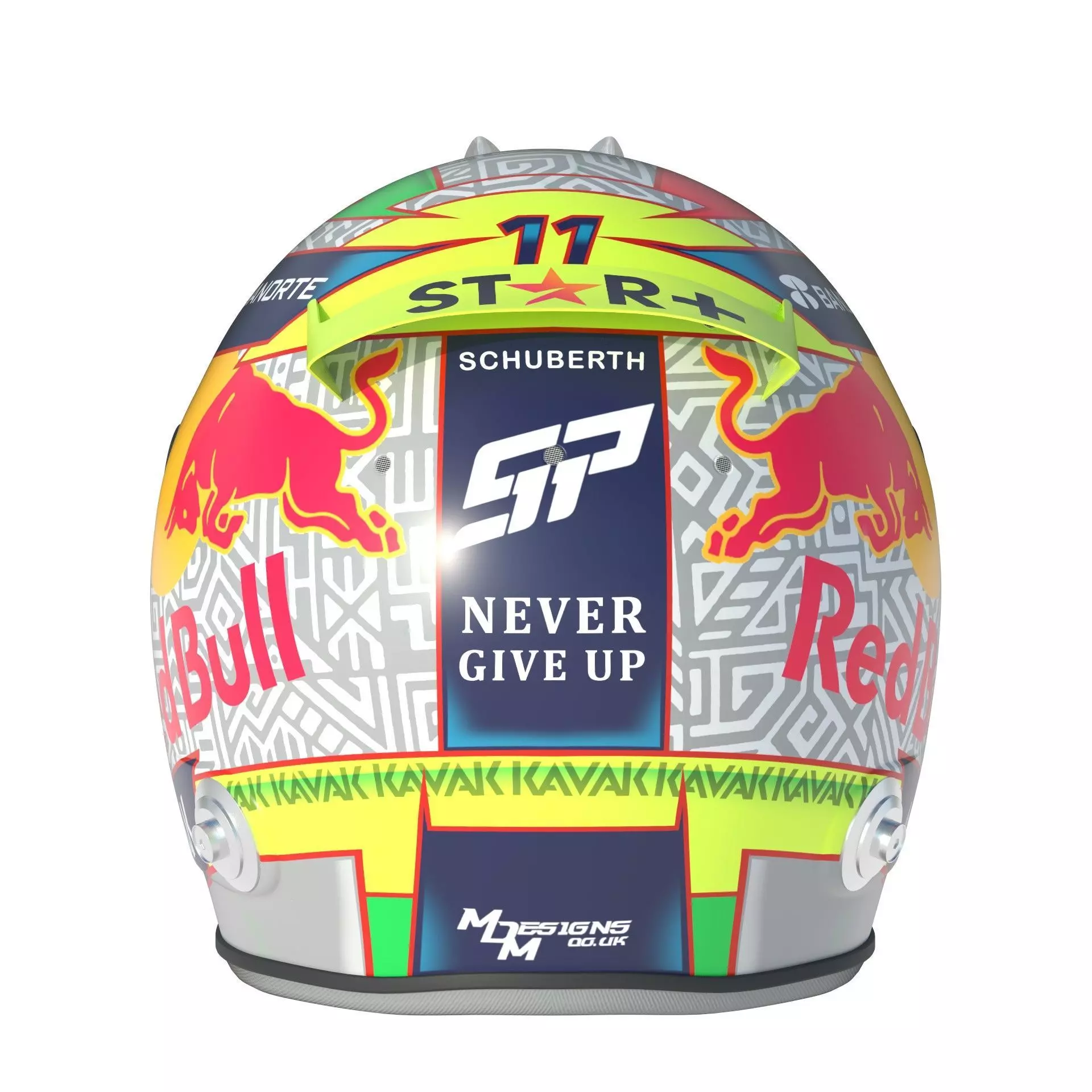 F1 Red Bull Helmets 2023 3D model_5
