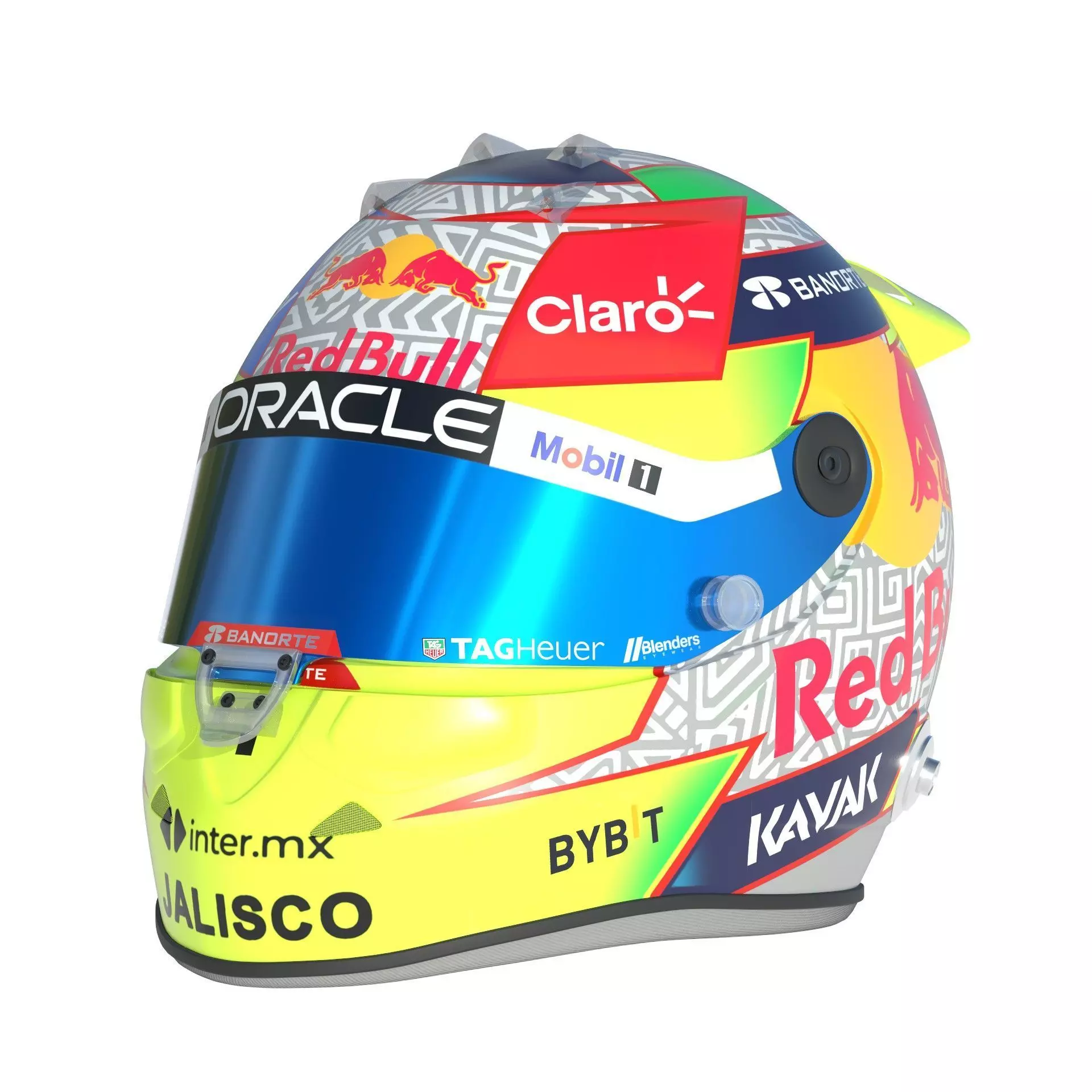 F1 Red Bull Helmets 2023 3D model_2