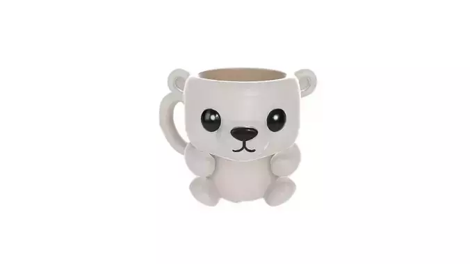 Cute Bear-Shaped Coffee Mug Adorable Animal Cup