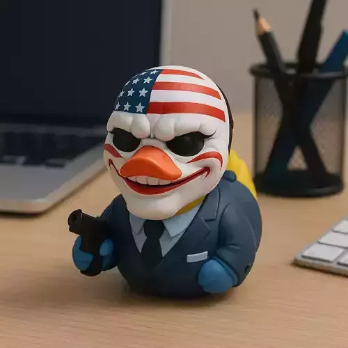 Rubber Duck - Dallas mask - Payday - 3d print 3D print model