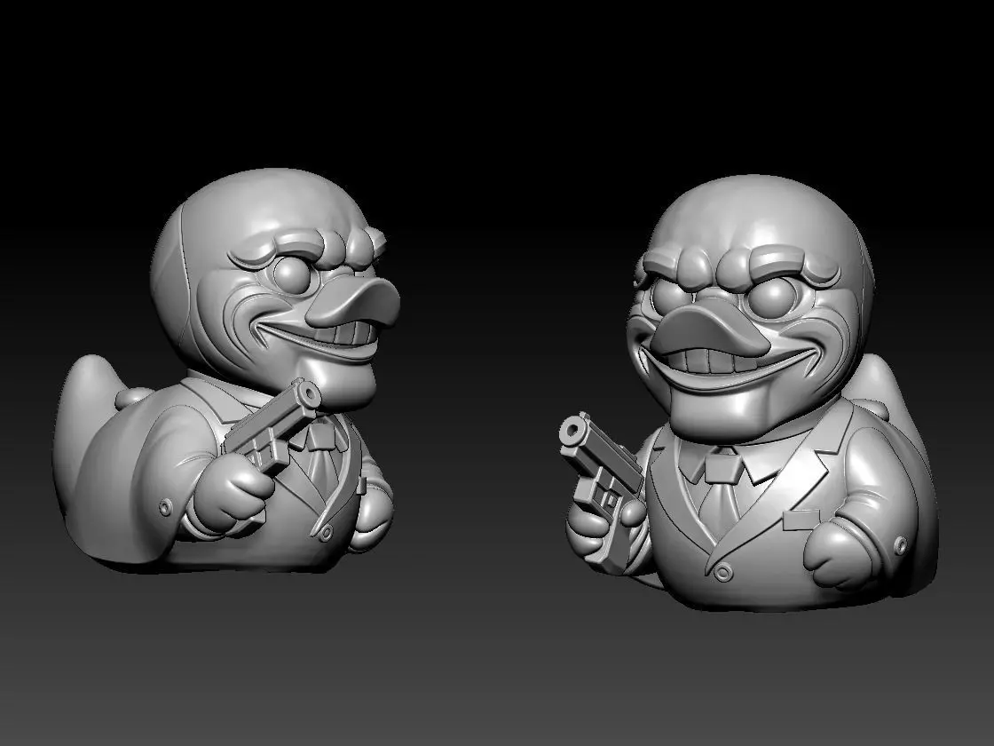 Rubber Duck - Dallas mask - Payday - 3d print 3D print model_3
