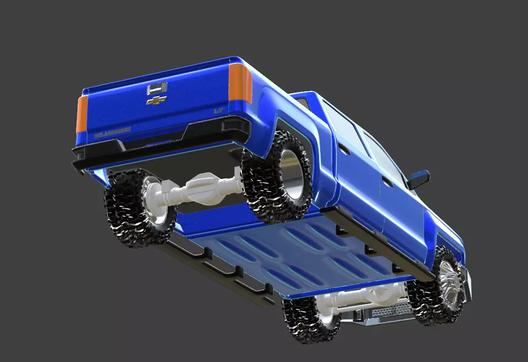 2018 CHEVY SILVERADO TRUCK 3D print model_4