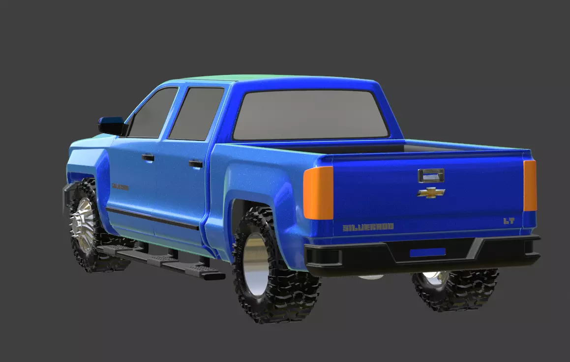 2018 CHEVY SILVERADO TRUCK 3D print model_1