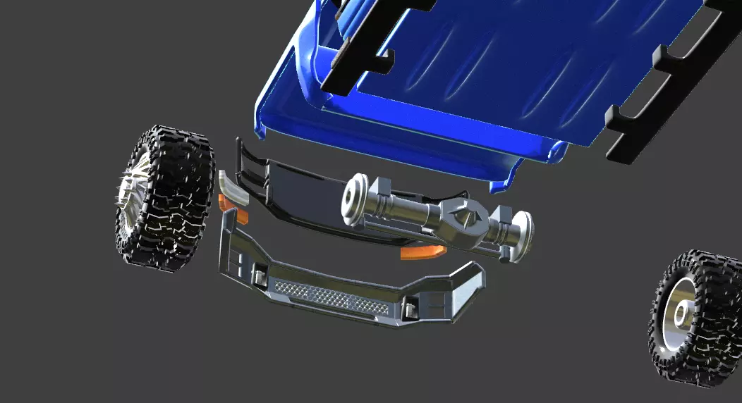 2018 CHEVY SILVERADO TRUCK 3D print model_9