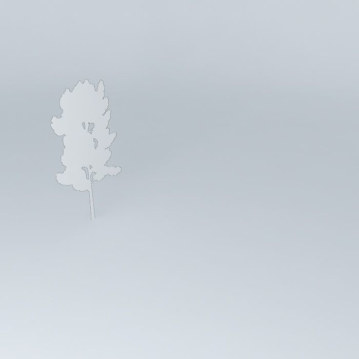 WaterColor Tree 001 Free 3D model_3