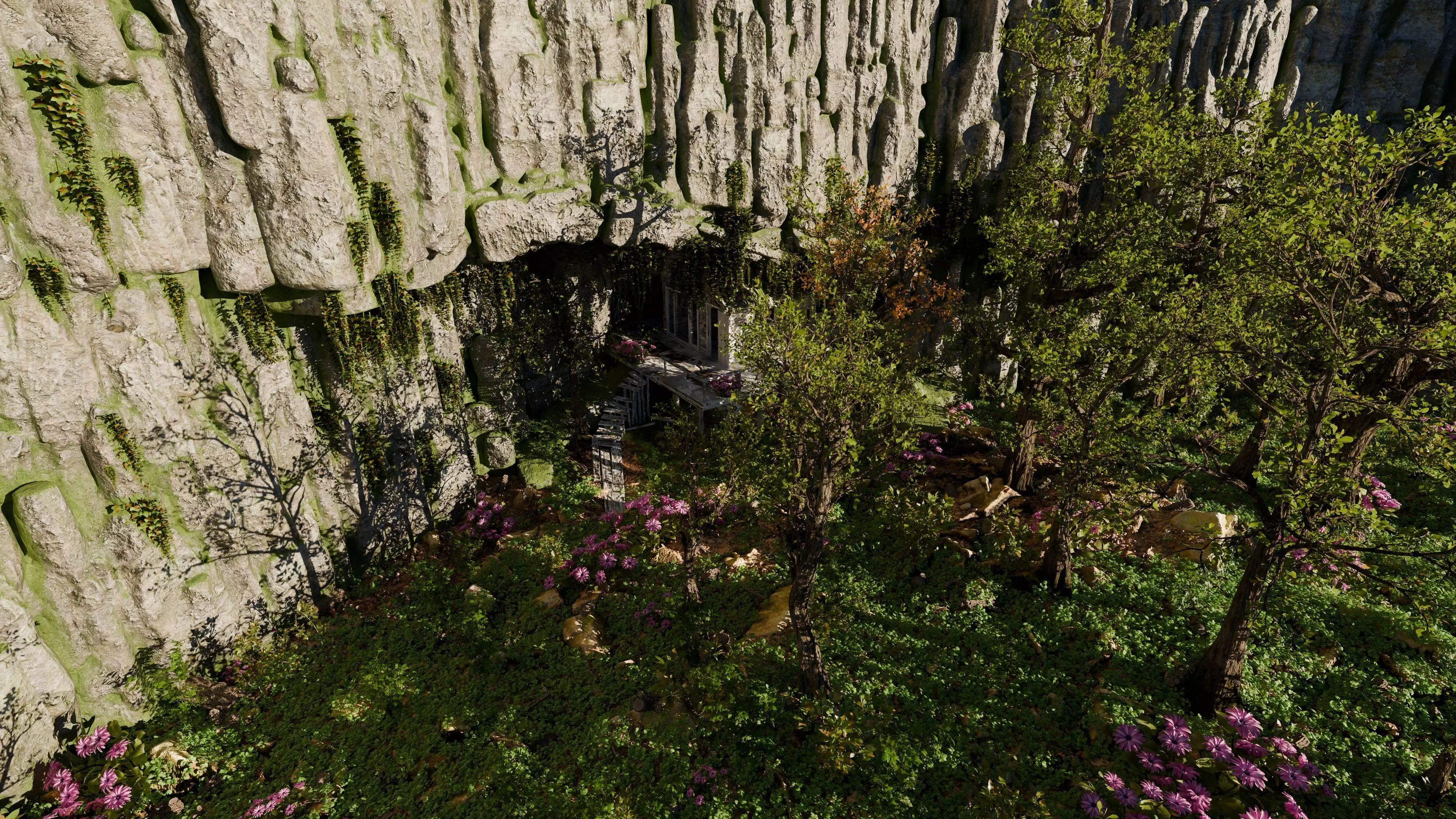 Cabin in woods Scene 3D model_6