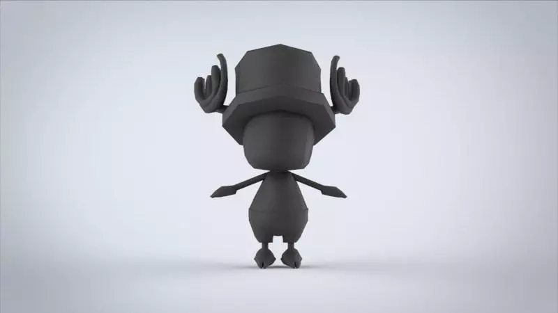 base model chooper Free low-poly 3D model_0