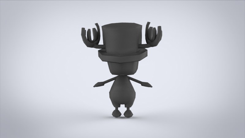 base model chooper Free low-poly 3D model_1