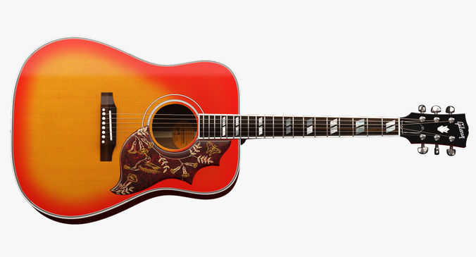 Gibson Hummingbird Guitar 3D model