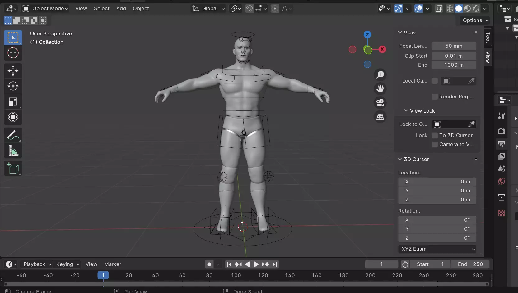 Randy Orton Parody Low-poly 3D model_11