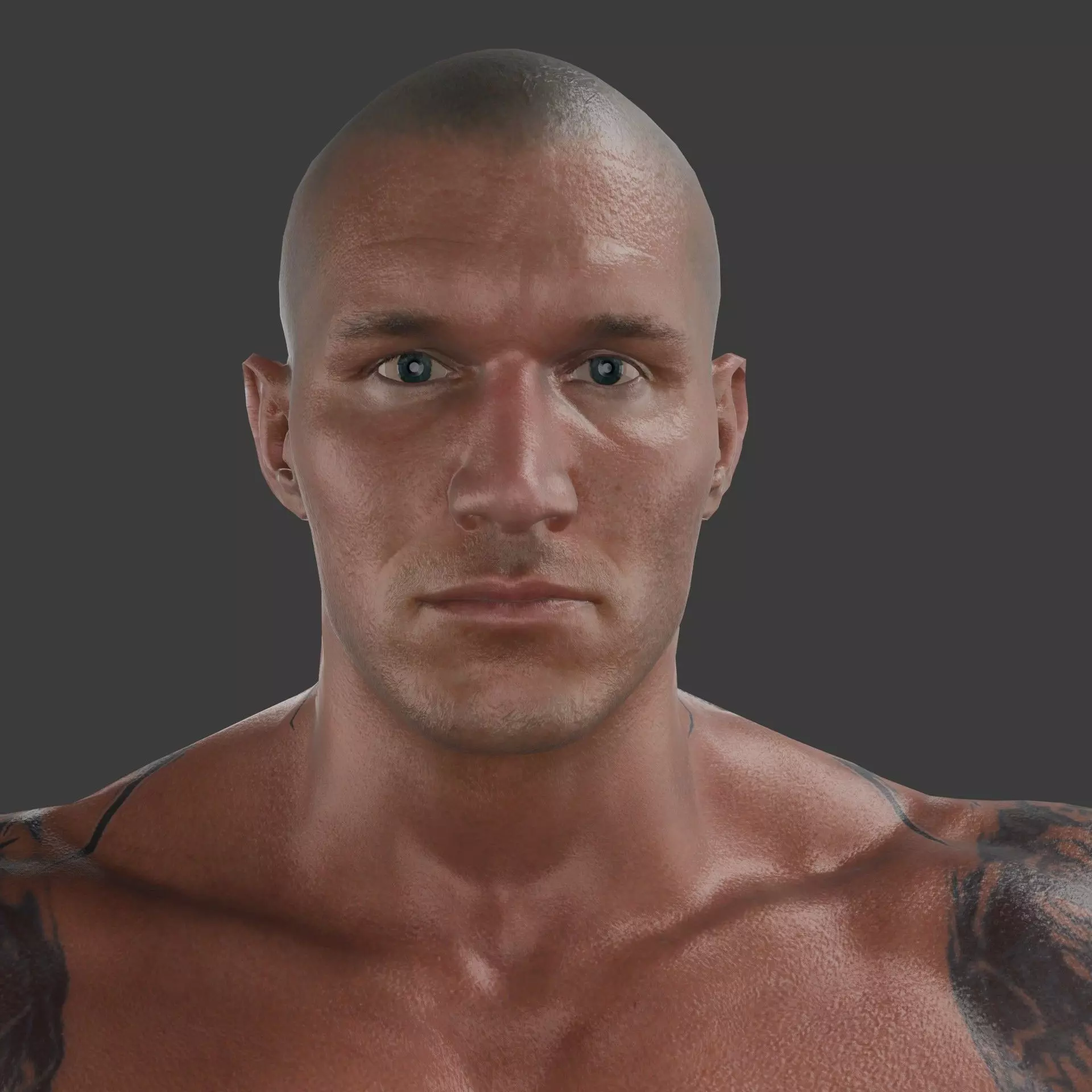 Randy Orton Parody Low-poly 3D model_5