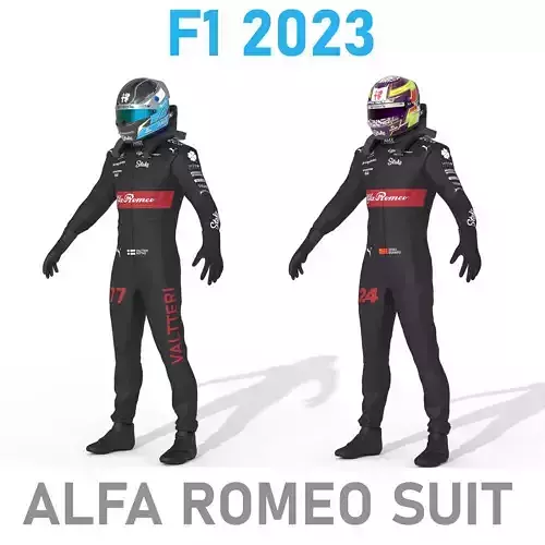 F1 Alfa Romeo Suit 2023 3D model