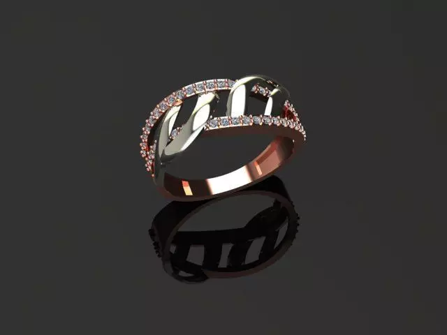 New Rings With Stone-Check Description 3D print model_41