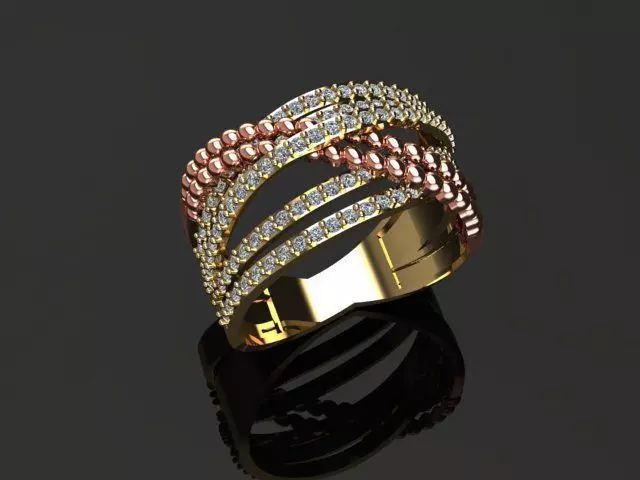 New Rings With Stone-Check Description 3D print model_23