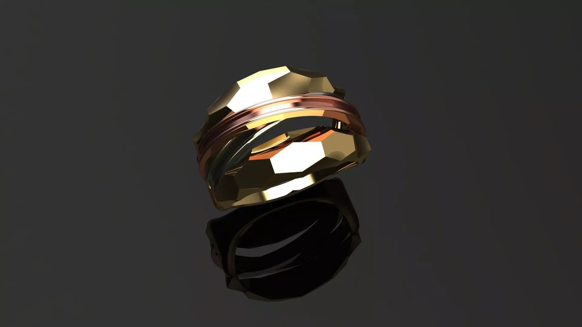 New Rings With Stone-Check Description 3D print model_2