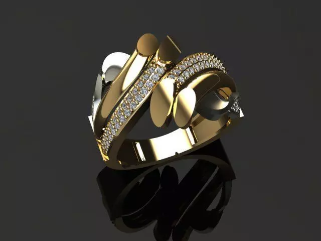 New Rings With Stone-Check Description 3D print model_20