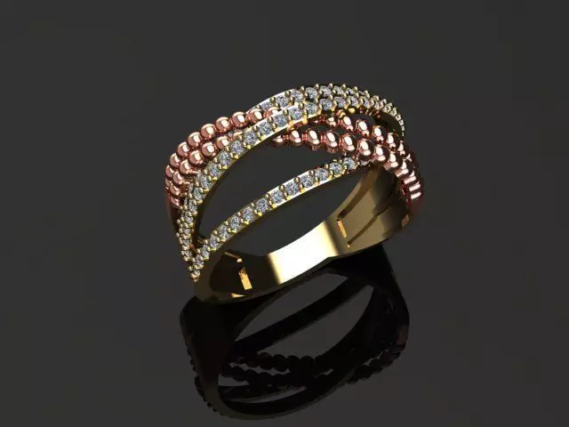 New Rings With Stone-Check Description 3D print model_24