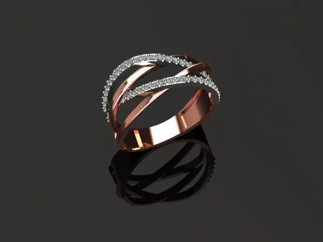 New Rings With Stone-Check Description 3D print model_42