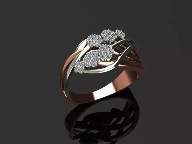 New Rings With Stone-Check Description 3D print model_38