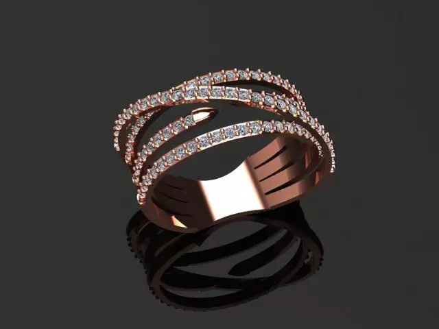 New Rings With Stone-Check Description 3D print model_36