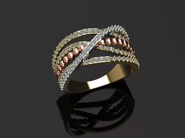 New Rings With Stone-Check Description 3D print model_27